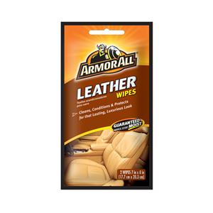 Autowash Online Aa 17237 Armor All Leather Wipes 2 Ct 100cs