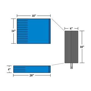 Cloth, Sonnys TBG18 Rocker Set for 2 Hubs, Blue