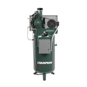 Champion 7.5HP 80 Gallon Vertical Air Compressor 208V 3 Phase